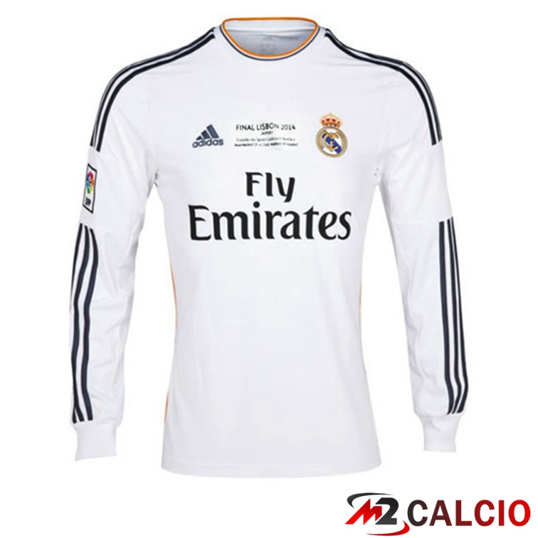 Maglie Calcio Real Madrid Manica Lunga Retro Prima 2013-2014