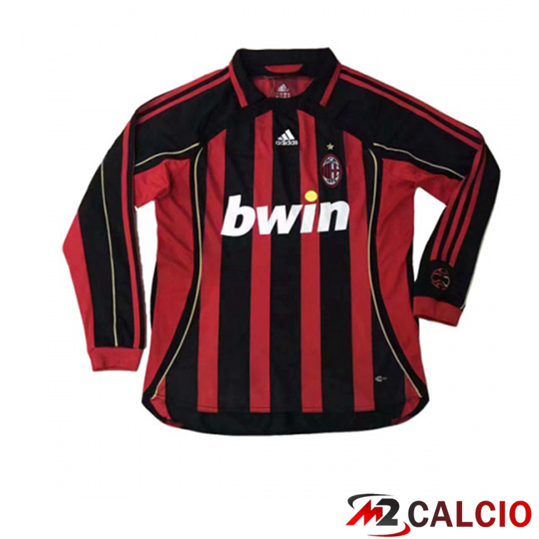 Maglie Calcio AC Milan Manica Lunga Retro Prima 2006-2007