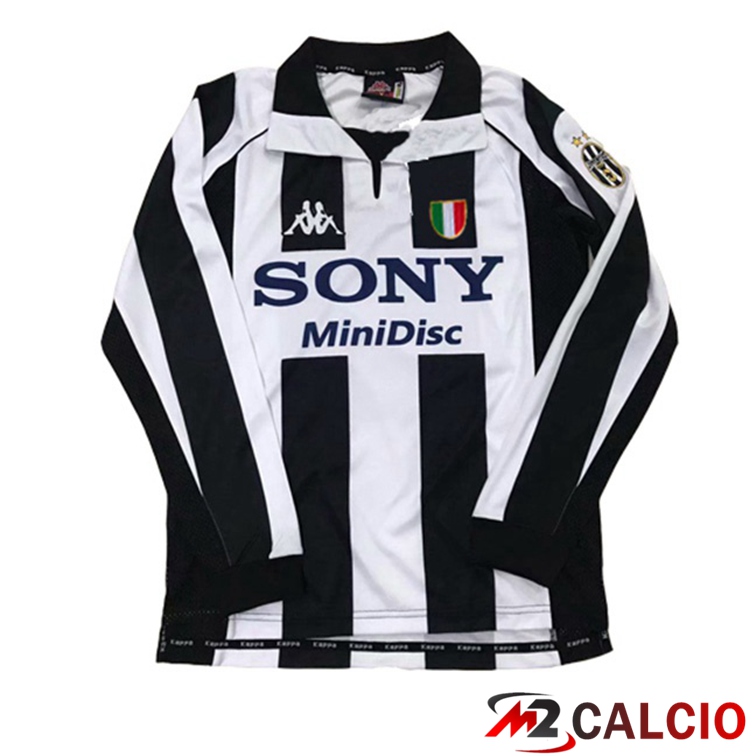 Maglie Calcio Juventus Manica Lunga Retro Prima 1997 1998 Maglia