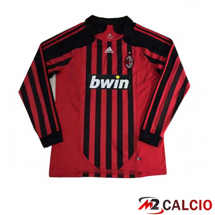 Maglie Calcio AC Milan Manica Lunga Retro Prima 2007-2008