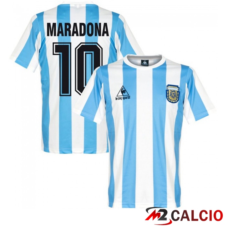 Maglie Calcio Argentina Retro Prima MARADONA #10 1986