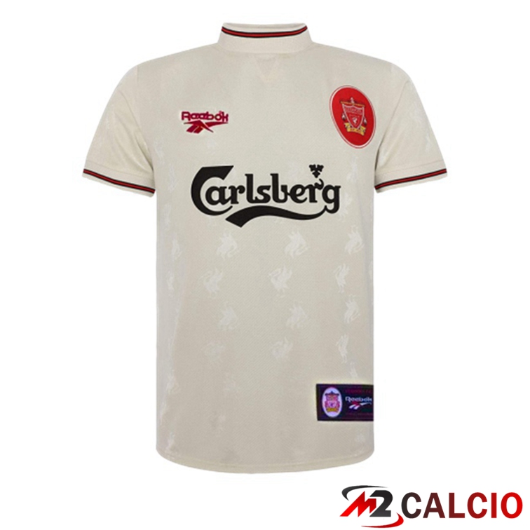 Maglie Calcio FC Liverpool Retro Seconda Bianco 1996-1997