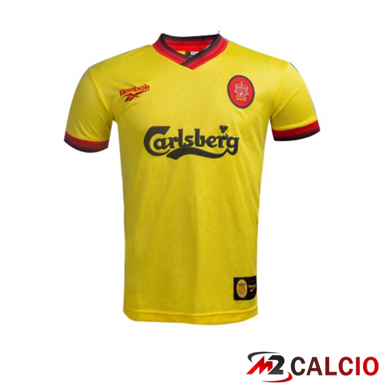 Maglie Calcio FC Liverpool Retro Seconda Giallo 1997-1999