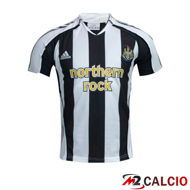 Maglie Calcio Newcastle United Retro Prima Bianco Nero 2005-2006