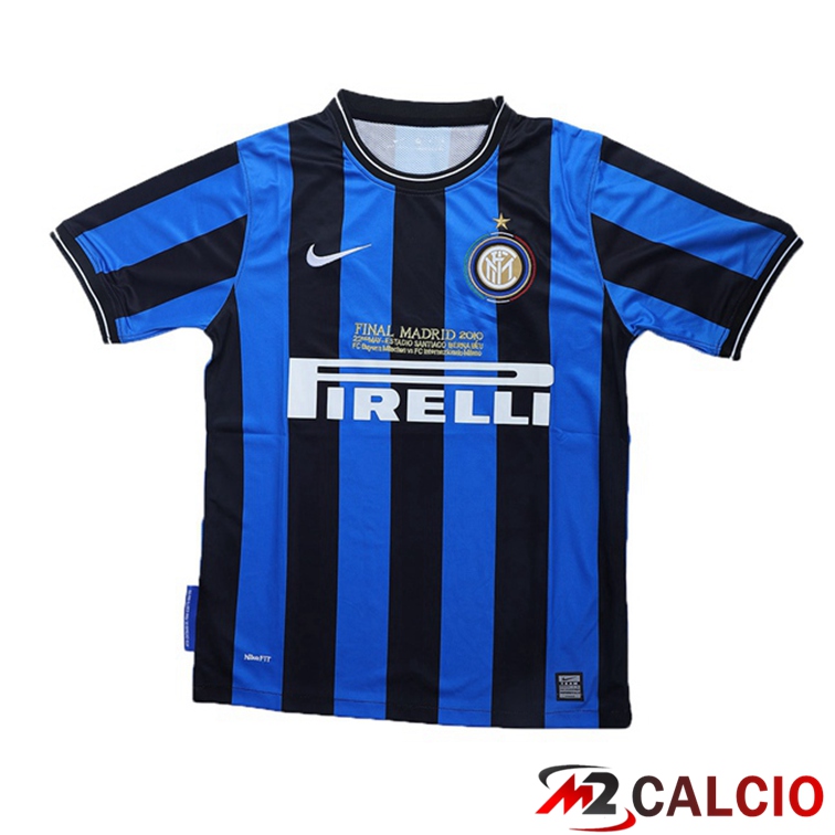 Maglie Calcio Inter Milan Retro Prima Blu Nero 2009-2010