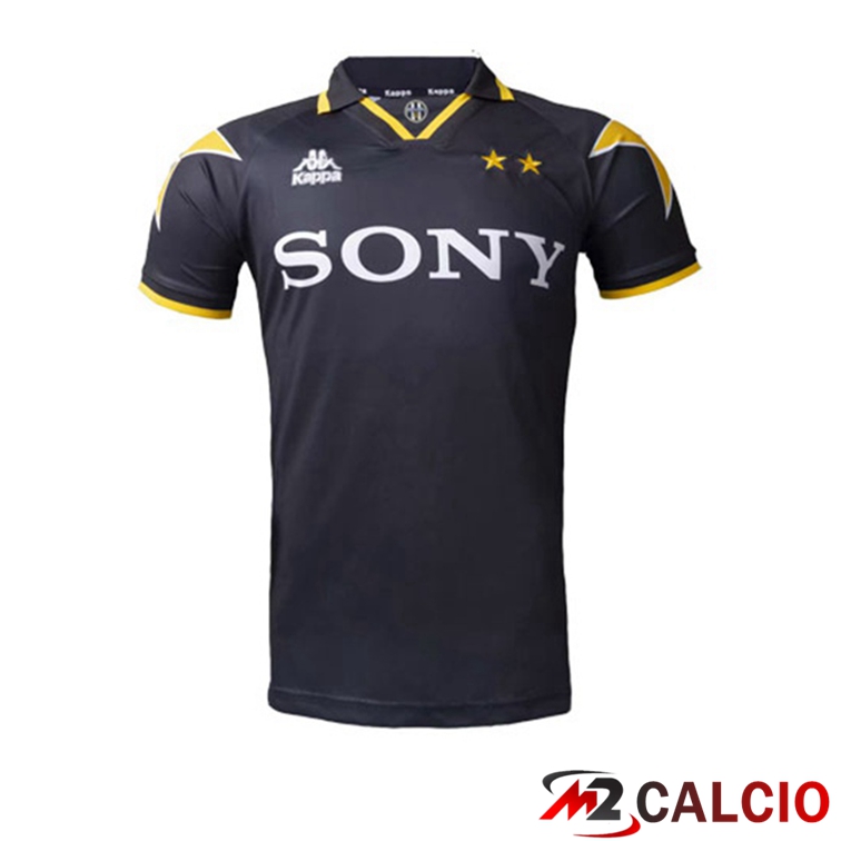 Maglie Calcio Juventus Retro Seconda Nero Giallo 1996-1997