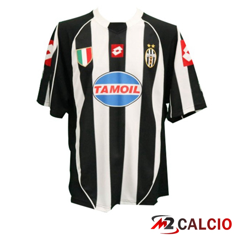 Maglie Calcio Juventus Retro Prima Nero Bianco 2002-2003