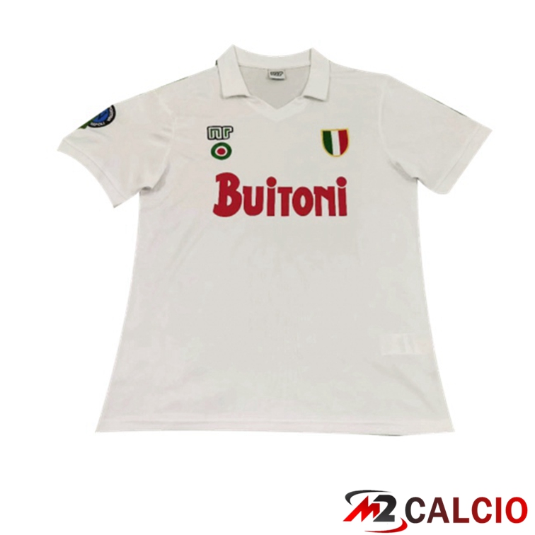 Maglie Calcio SSC Napoli Retro Seconda Bianco 1987-1988