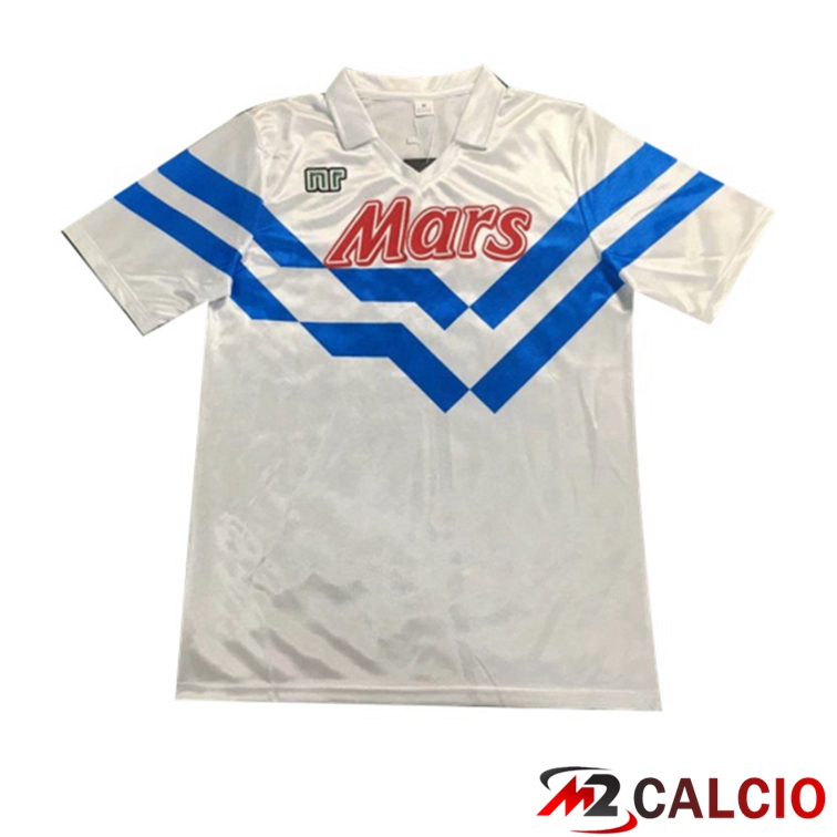 Maglie Calcio SSC Napoli Retro Seconda Bianco 1988-1989