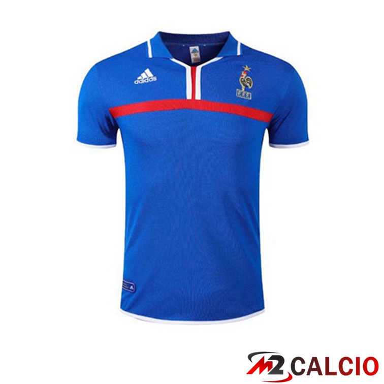 Maglie Calcio Francia Retro Prima Blu 2000
