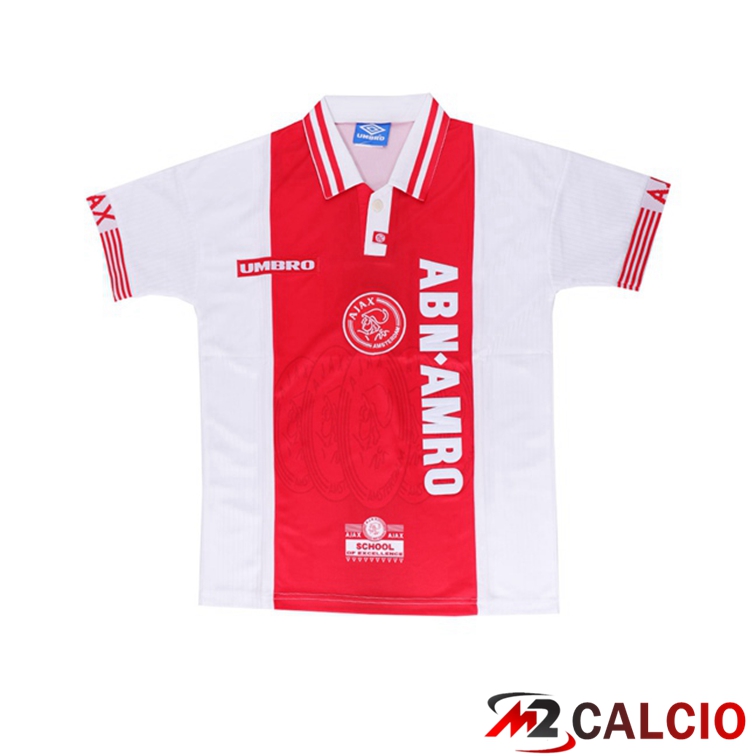 Maglie Calcio AFC Ajax Retro Prima Bianco Rosso 1997-1998