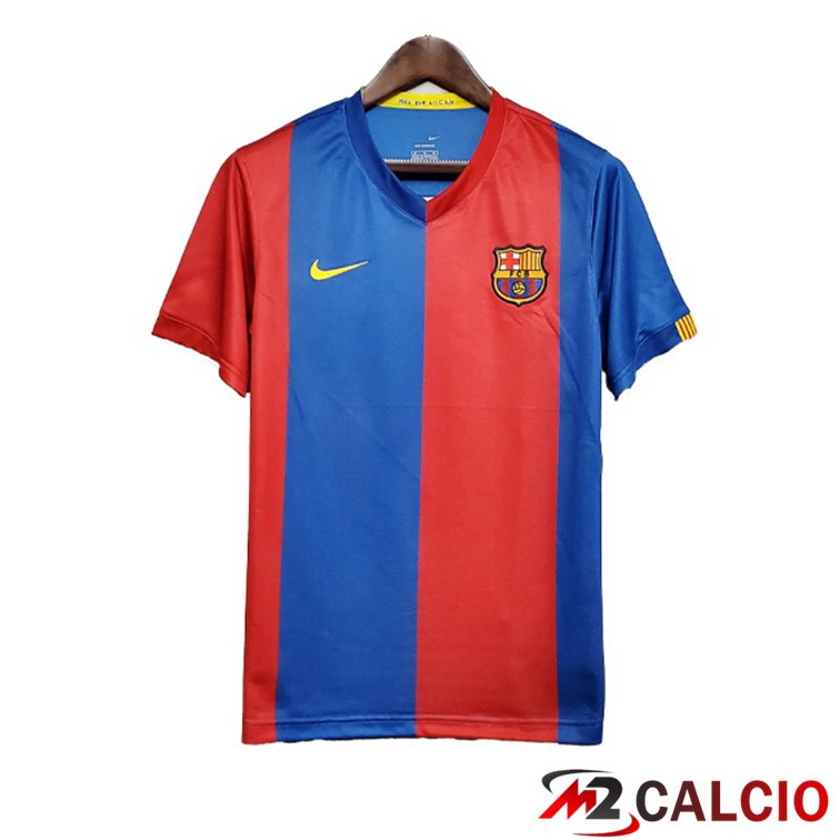 Maglie Calcio FC Barcellona Retro Prima Rosso Blu 2006-2007