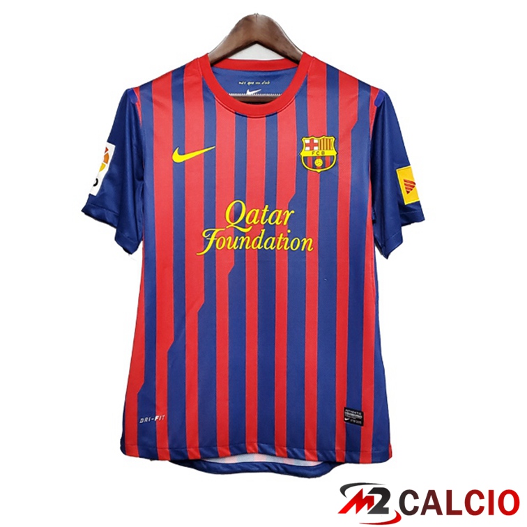 Maglie Calcio FC Barcellona Retro Prima Rosso Blu 2011-2012