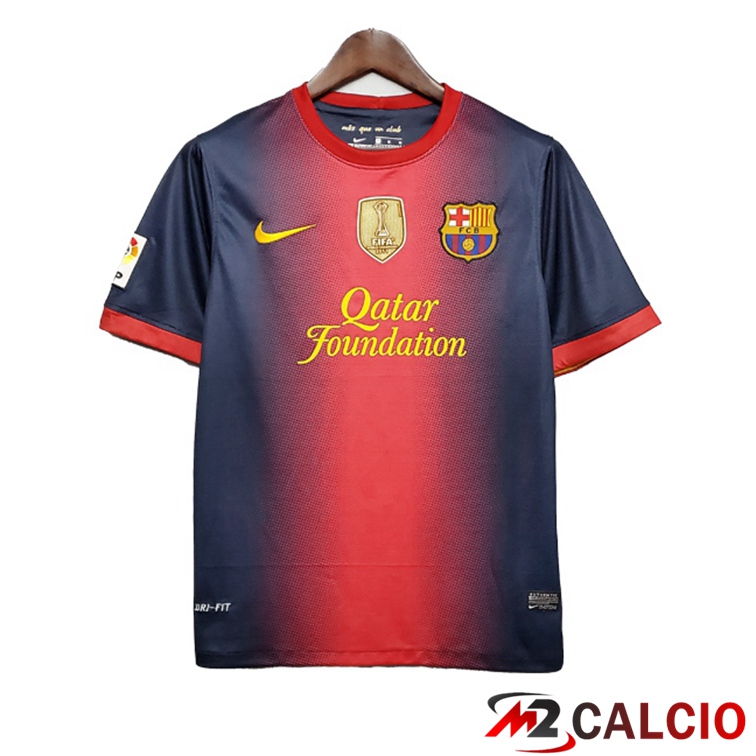 Maglie Calcio FC Barcellona Retro Prima Rosso Blu 2012-2013