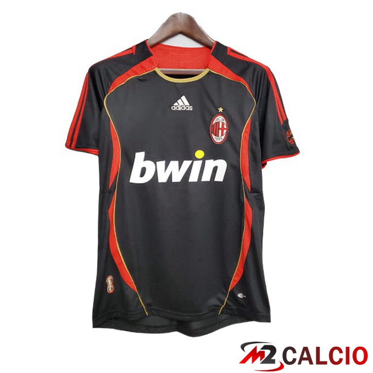 Maglie Calcio AC Milan Terza Retro Nero 2006