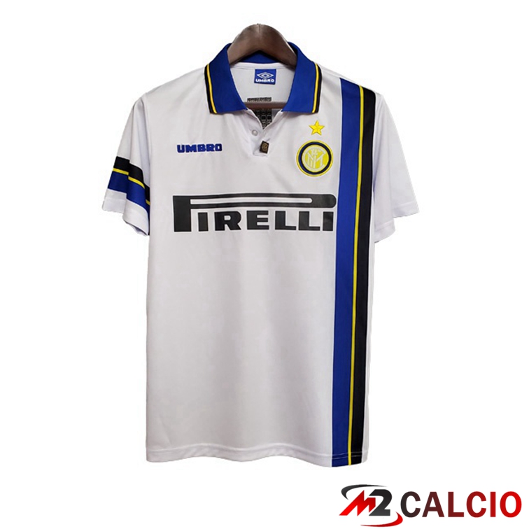 Maglie Calcio Inter Milan Retro Seconda Bianco 1997-1998