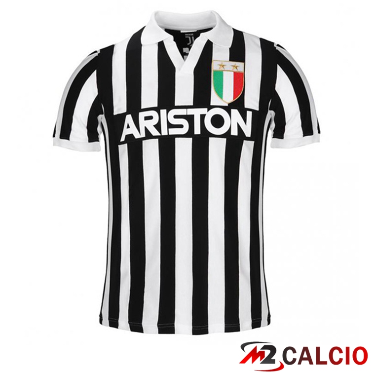 Maglie Calcio Juventus Retro Prima Nero Bianco 1984-1985