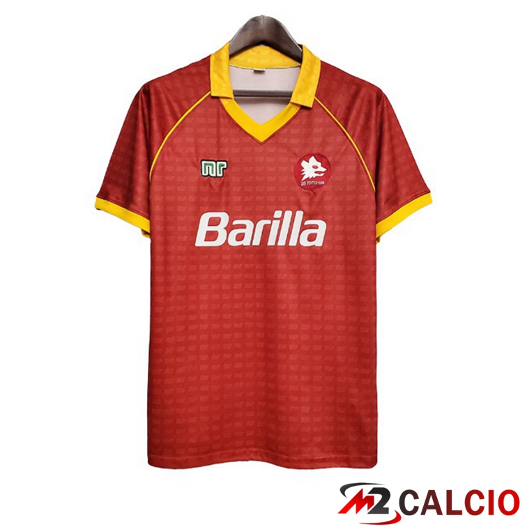Maglie Calcio AS Roma Retro Prima Rosso 1990-1991