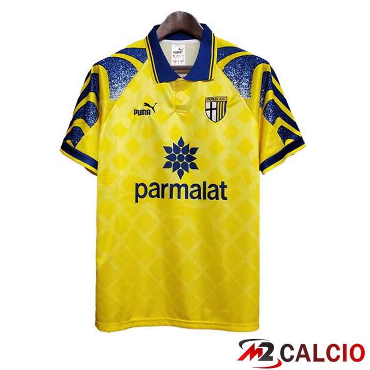 Maglie Calcio Parma Calcio Terza Retro Giallo 1995-1997