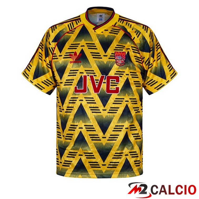 Maglie Calcio FC Arsenal Retro Seconda Giallo 1991-1993