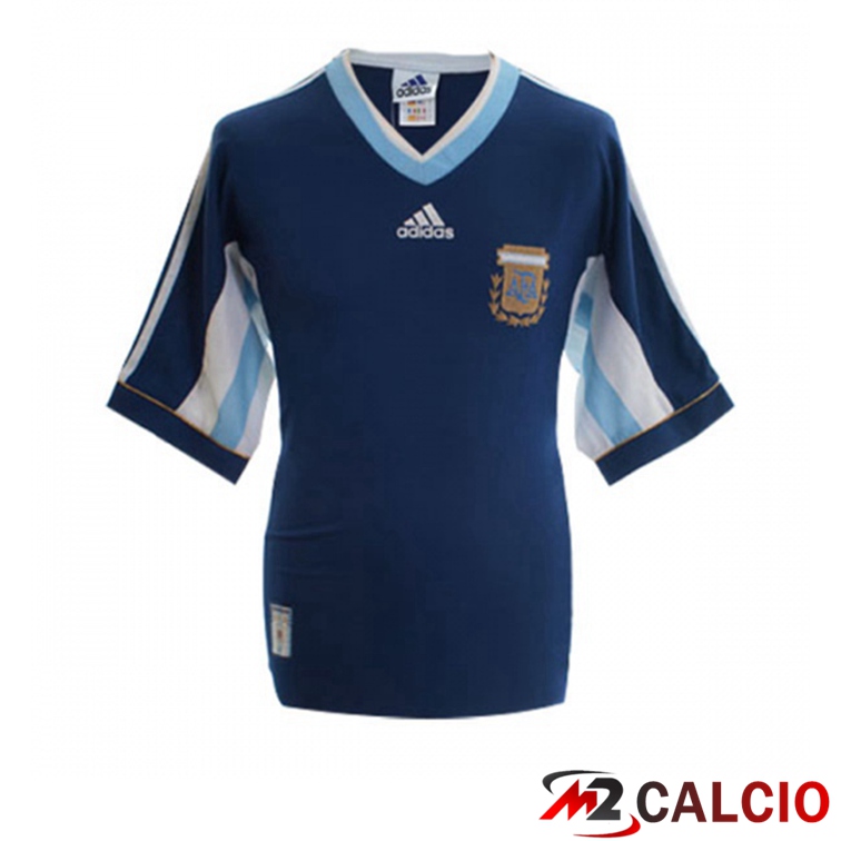 Maglie Calcio Coppa del Mondo Argentina Retro Seconda Blu 1998