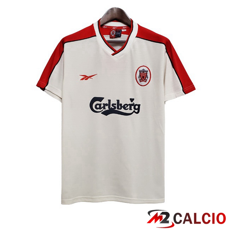 Maglie Calcio FC Liverpool Retro Seconda Bianco 1998-1999