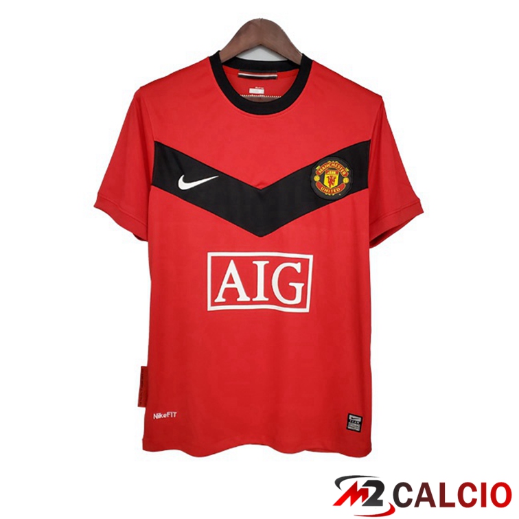Maglie Calcio Manchester United Retro Prima Rosso 2009-2010