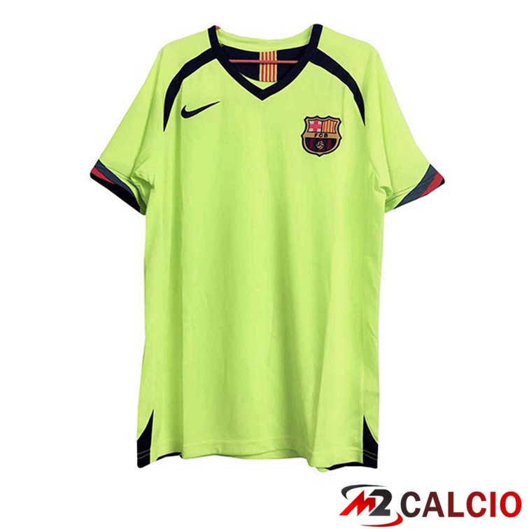 Maglie Calcio FC Barcellona Retro Seconda Verde 2005-2006
