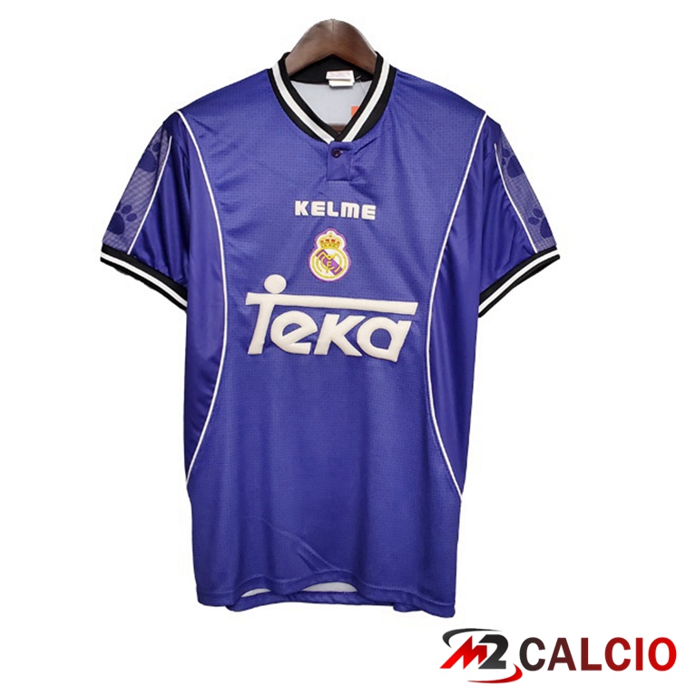 Maglie Calcio Real Madrid Retro Seconda Blu 1997-1998
