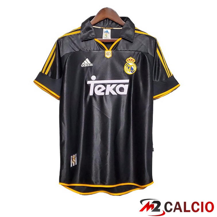 Maglie Calcio Real Madrid Retro Seconda Nero 1998-1999