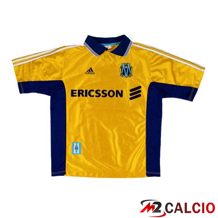 Maglie Calcio Marsiglia OM Retro Seconda Giallo 1998-1999