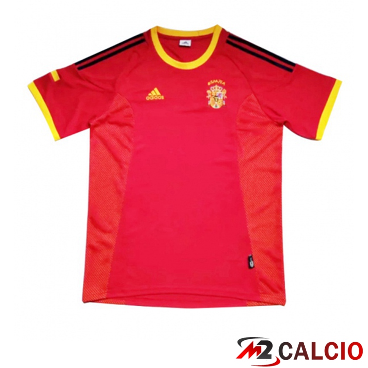 Maglie Calcio Spagna Retro Prima Rosso 2002