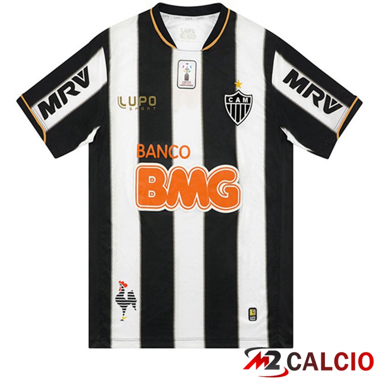Maglie Calcio Atletico Mineiro Retro Prima Nero Bianco 2013