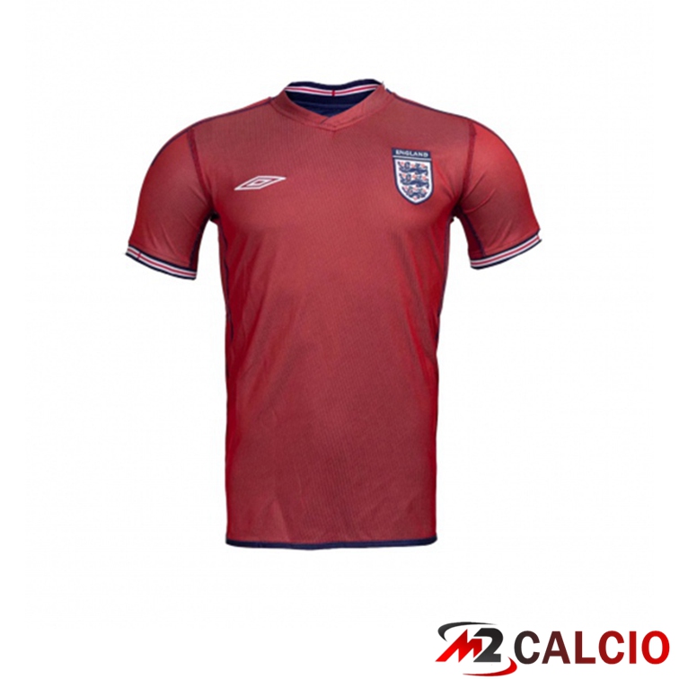 Maglie Calcio Inghilterra Retro Seconda Rosso 2002