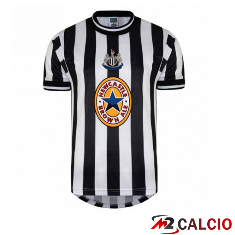 Maglie Calcio Newcastle United Retro Prima Nero Bianco 1997-1999