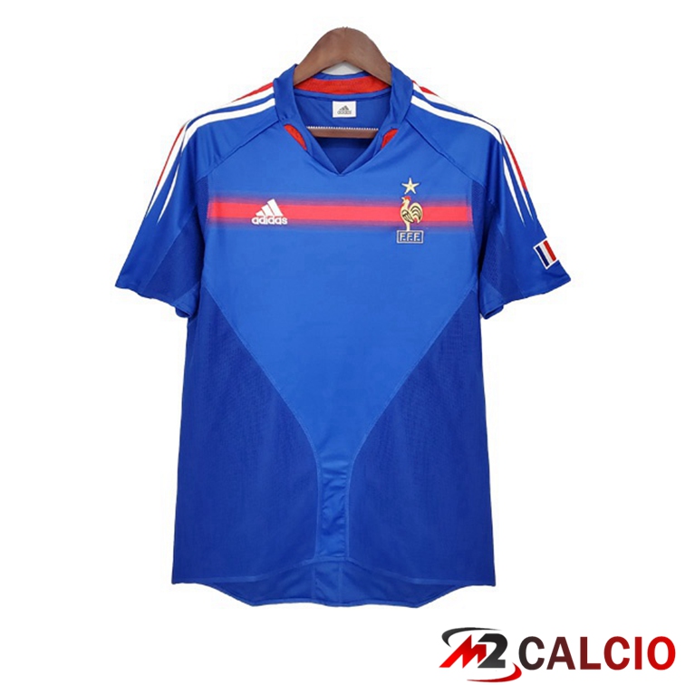 Maglie Calcio Francia Retro Prima Blu 2004