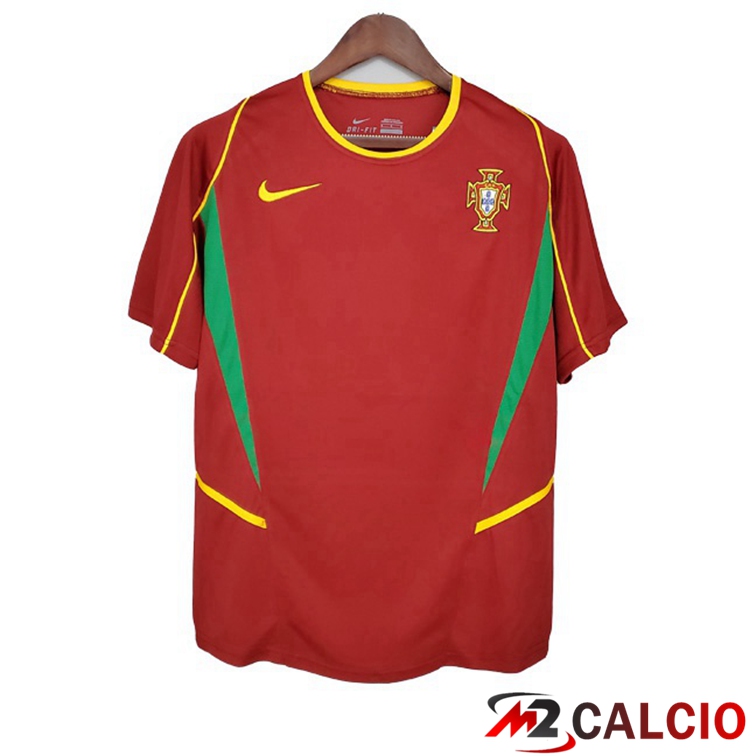 Maglie Calcio Portogallo Retro Prima Rosso 2002