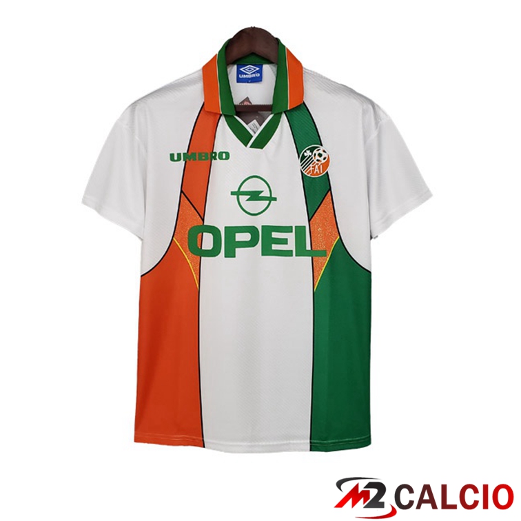 Maglie Calcio Irlanda Retro Seconda Verde Bianco 1994-1996