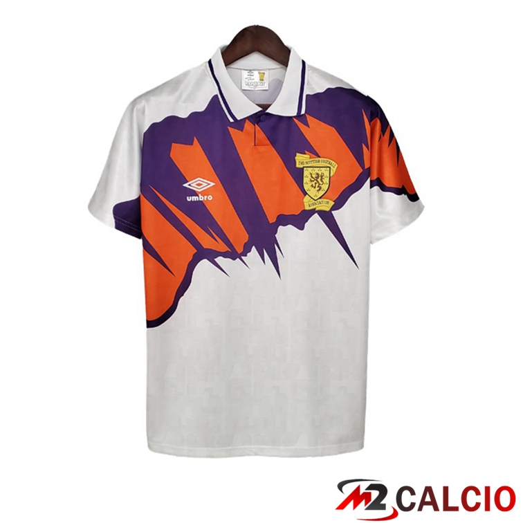 Maglie Calcio Scozia Retro Seconda Bianco 1991-1993