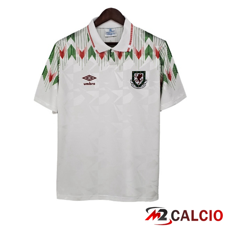 Maglie Calcio Galles Retro Seconda Bianco 1990-1992