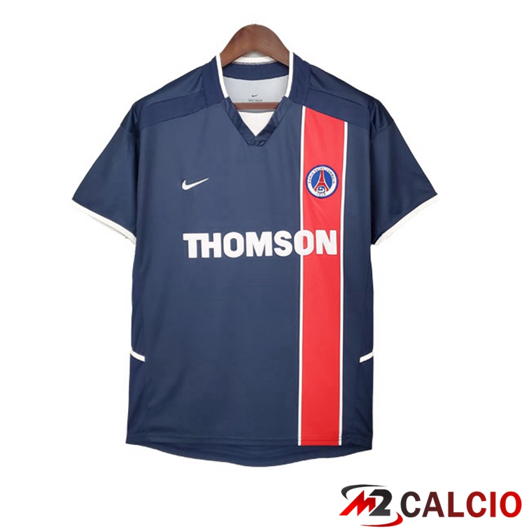 Maglie Calcio Paris PSG Retro Prima Blu Reale 2002-2003