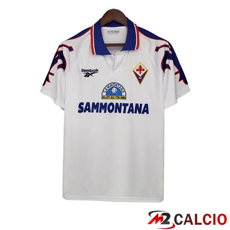 Maglie Calcio ACF Fiorentina Retro Seconda Bianco 1995-1996