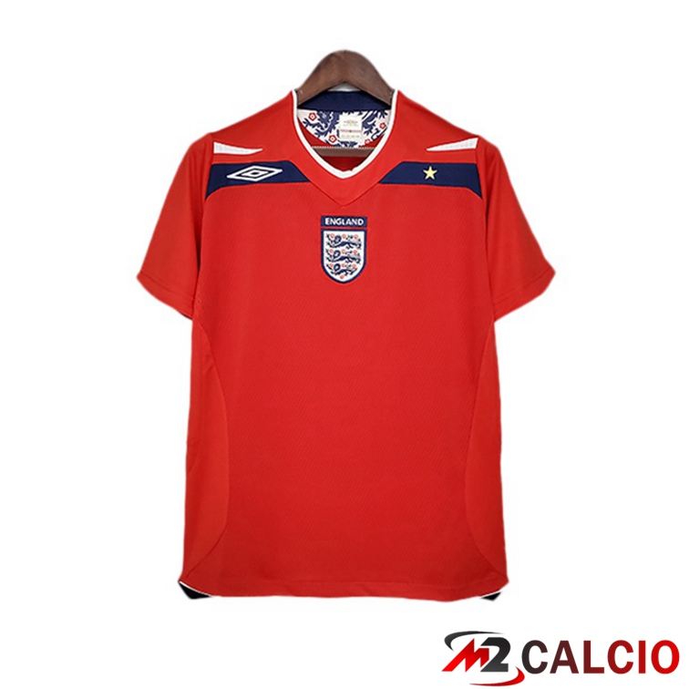 Maglie Calcio Inghilterra Retro Seconda Rosso 2008-2010