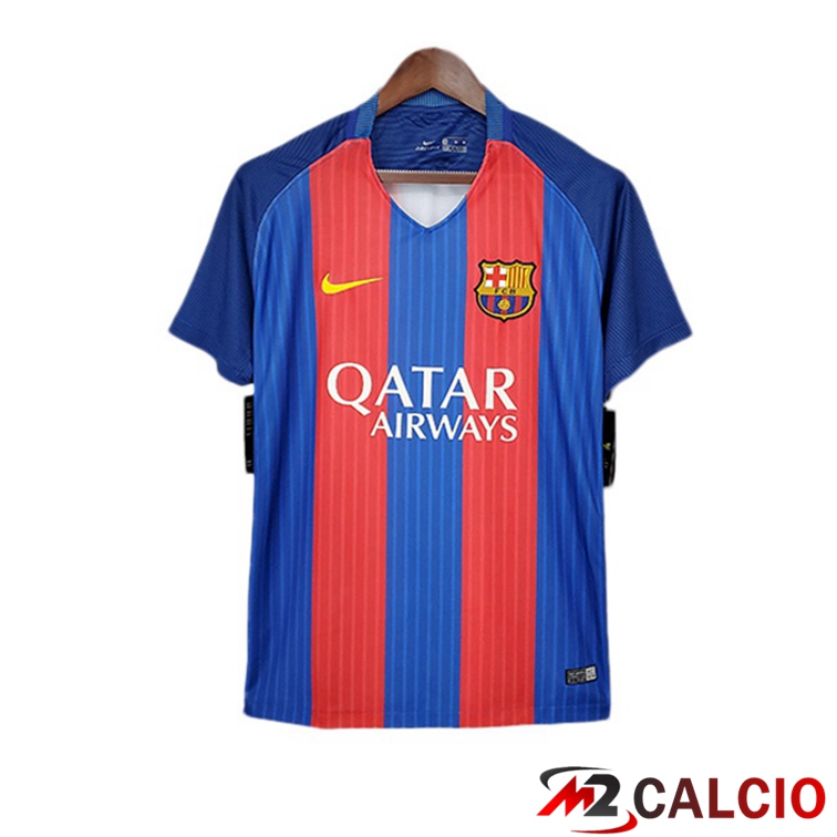 Maglie Calcio FC Barcellona Retro Prima Rosso Blu 2016-2017
