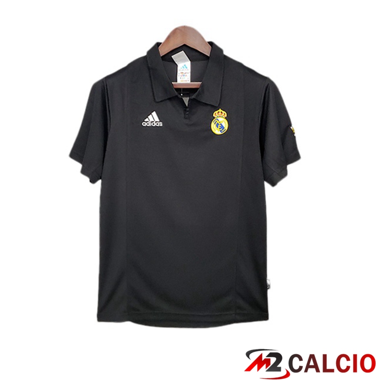 Maglie Calcio Real Madrid Champions League Retro Seconda Nero 2002-2003