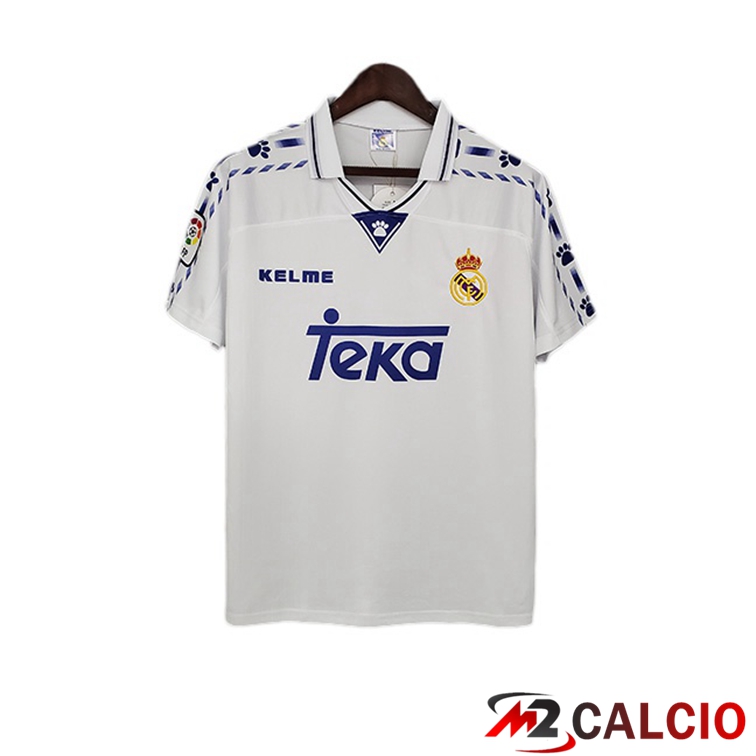Maglie Calcio Real Madrid Retro Prima Bianco 1996-1997