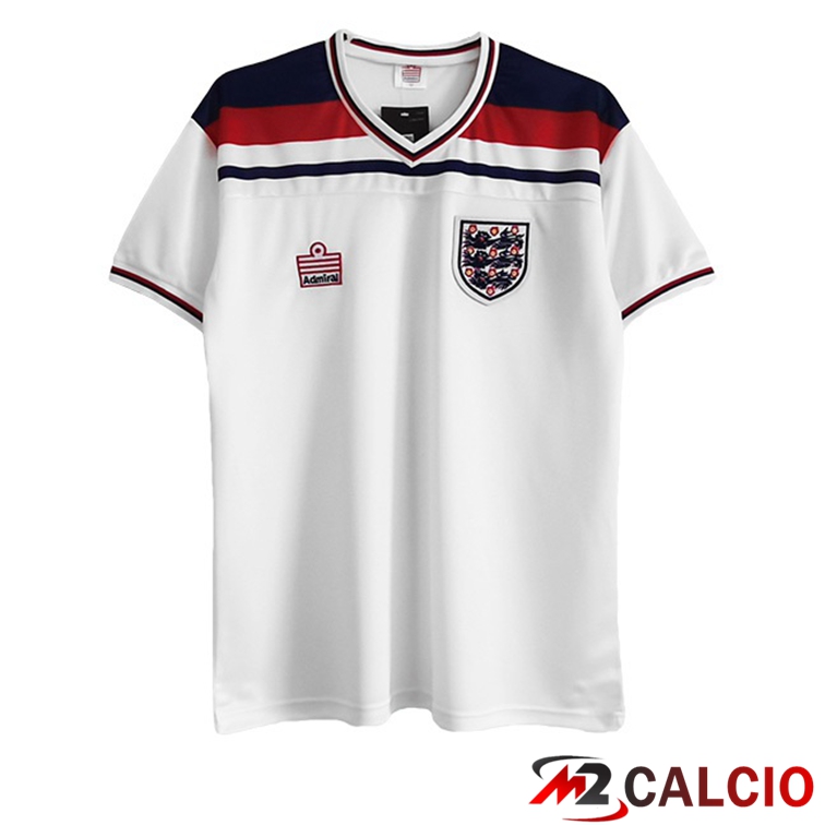Maglie Calcio Inghilterra Retro Retro Prima Bianco 1982