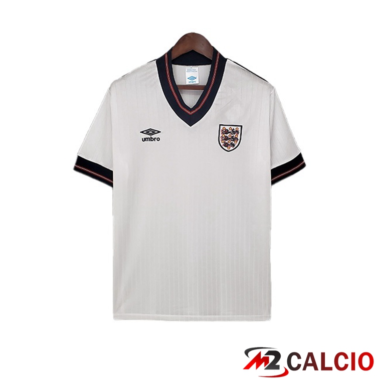 Maglie Calcio Inghilterra Retro Retro Prima Bianco 1984-1987