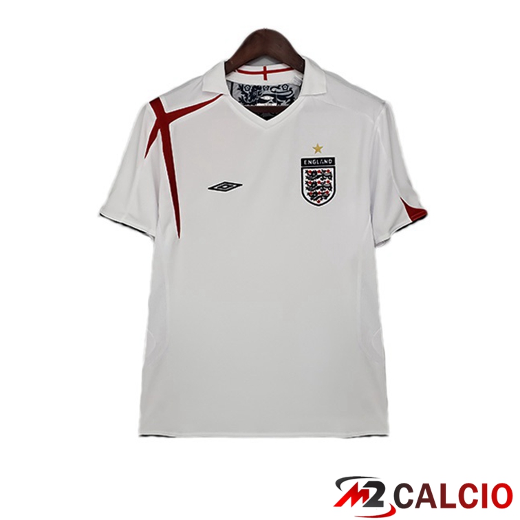 Maglie Calcio Inghilterra Retro Retro Prima Bianco 2006
