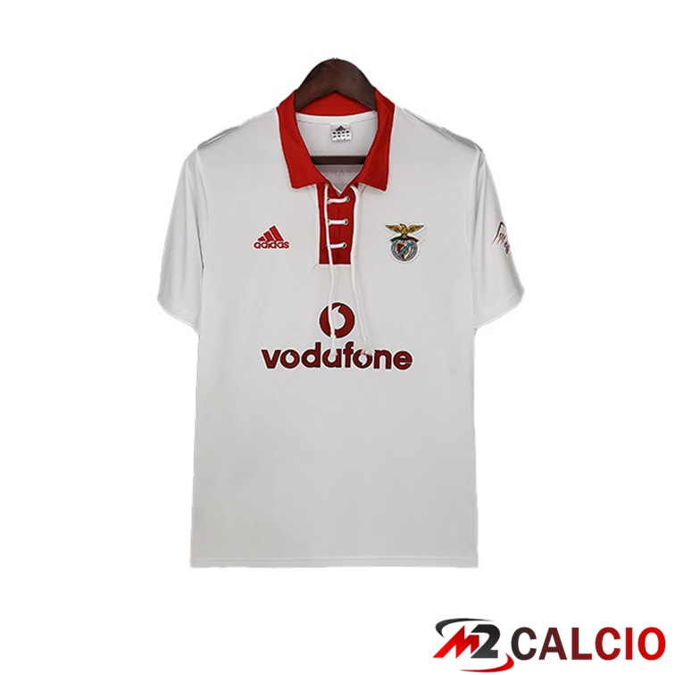 Maglie Calcio S.L Benfica Retro Seconda Bianco 2004-2005